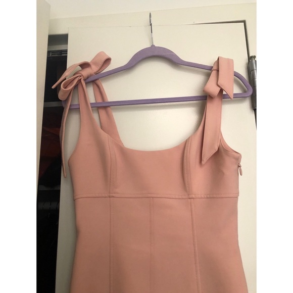 Cinq a Sept | Jeanette Asymmetrical Dress- Pinkish Peach | Sz2 - Picture 8 of 10